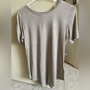 Short Sleeve T-Shirt brownish with gold sparkles NWT